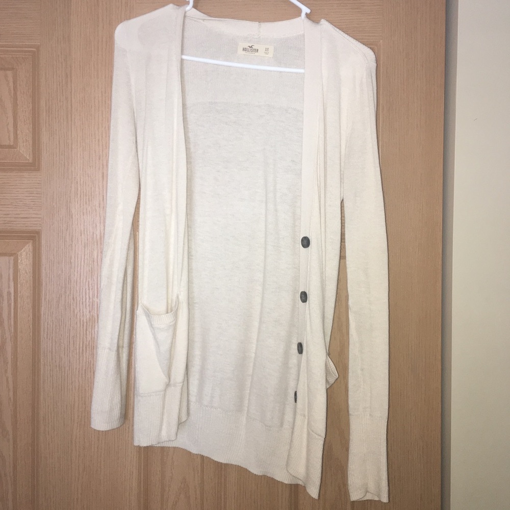 Size: XS Cream Hollister Cardigan (womens)